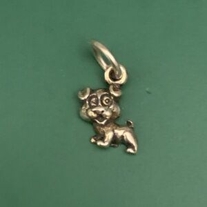 Puppy Sterling Silver Jewelry Charm #dog #pet